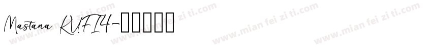 Mastana KUFI4字体转换